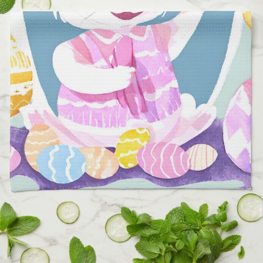 Osterhase Geschirrtuch (Gefaltet)