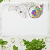 Osterhase Geschirrtuch (Gefaltet)