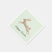 Osterhase gestreift serviette (Ecke)