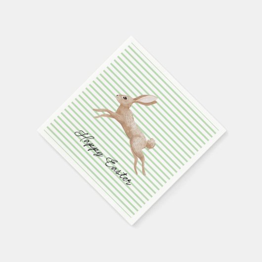 Osterhase gestreift serviette (Ecke)