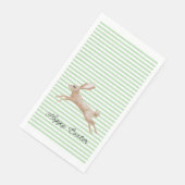 Osterhase gestreift serviette (Ecke)