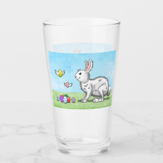 Osterhase Glas (Vorderseite)
