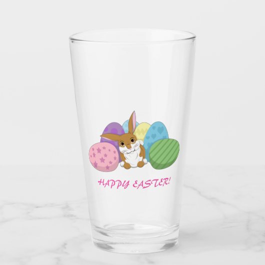 Osterhase Glas (Vorderseite)