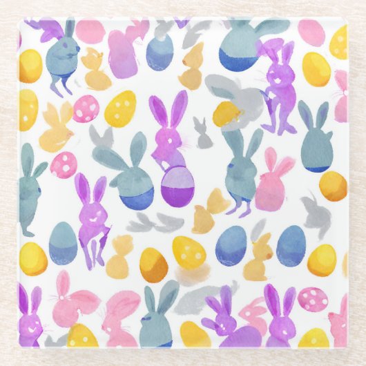 Osterhase Glasuntersetzer (Vorderseite)