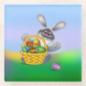 Osterhase Glasuntersetzer (Vorderseite)