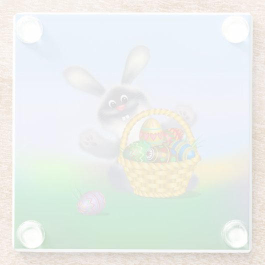 Osterhase Glasuntersetzer (Rückseite)