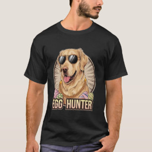 Osterhase Golden Retriever Ostereiersucher Hunde L T-Shirt