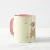 Osterhase Golden Retriever Tasse (Vorderseite Links)
