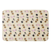 Osterhase Goldendoodle Hunde Badematte (Vorderseite)