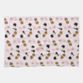 Osterhase Goldendoodle Hunde Geschirrtuch (Horizontal)