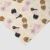 Osterhase Goldendoodle Hunde Seidenpapier (Detail)