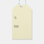 Osterhase Goldenes Retriever Muster Geschenkanhänger (Rückseite)