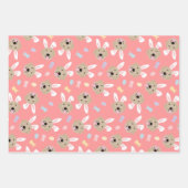 Osterhase Goldenes Retriever Muster Geschenkpapier Set (Vorderseite 2)