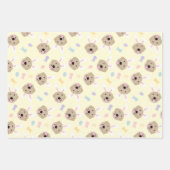 Osterhase Goldenes Retriever Muster Geschenkpapier Set (Vorderseite)