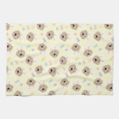 Osterhase Goldenes Retriever Muster Geschirrtuch (Horizontal)
