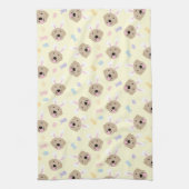 Osterhase Goldenes Retriever Muster Geschirrtuch (Vertikal)