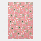 Osterhase Goldenes Retriever Muster Geschirrtuch (Vertikal)