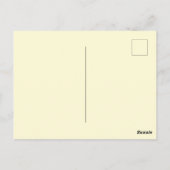 Osterhase Goldenes Retriever Muster Postkarte (Rückseite)