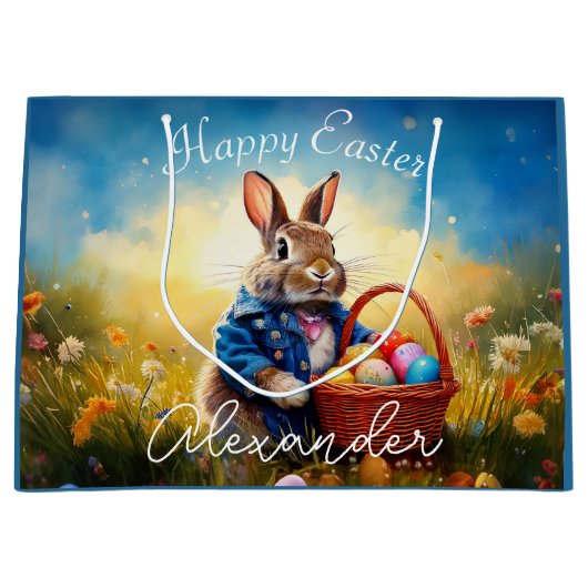 Osterhase große geschenktüte (Vorderseite)