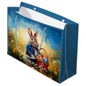 Osterhase große geschenktüte (Vorderseite Schrägansicht)