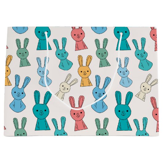 Osterhase Große Geschenktüte (Vorderseite)