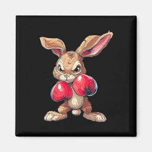 Osterhase Hase Boxer Boxen Kickboxen Martia Magnet