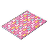 Osterhase Hase Muster Rosa Notizblock (Linke Seite)