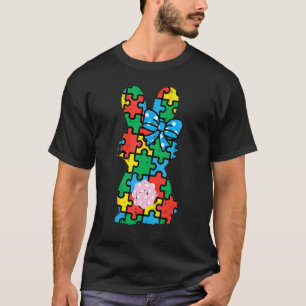 Osterhase Hasen Puzzle Autismus-Bewusstsein Frauen T-Shirt