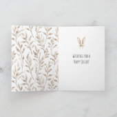 Osterhase Hasenohren Creme Karte (Innenseite)