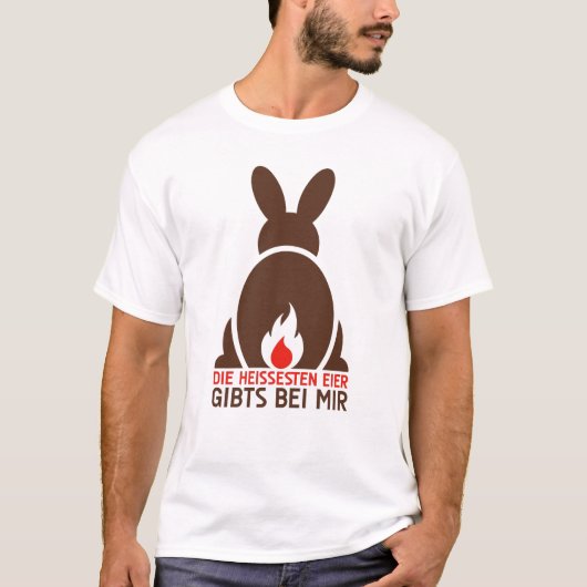 Osterhase_heisseEier T-Shirt (Vorderseite)