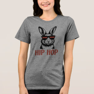 Osterhase Hip Hop Grafik  Tri-Blend Shirt