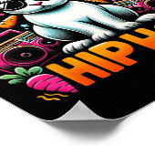 Osterhase Hippity Funny Girl Poster (Ecke)