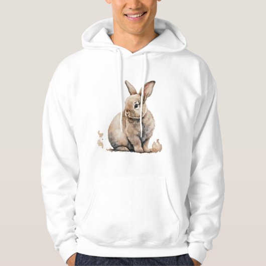 Osterhase Hoodie (Vorderseite)