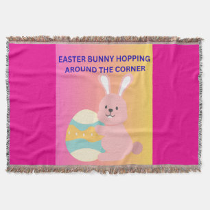 Osterhase hoppelt um die Ecke Decke