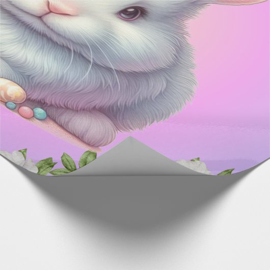 Osterhase Hübsche Pastete Geschenkpapier (Ecke)