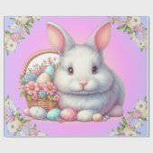 Osterhase Hübsche Pastete Geschenkpapier (Flach)