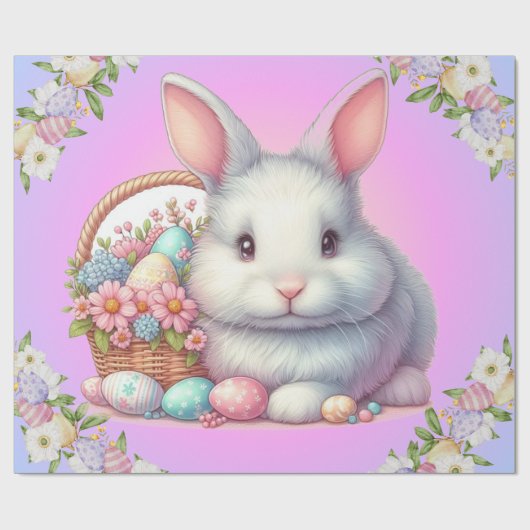 Osterhase Hübsche Pastete Geschenkpapier (Flach)