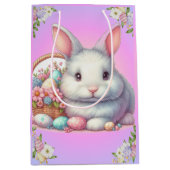 Osterhase Hübsche Pastete Mittlere Geschenktüte (Vorderseite)