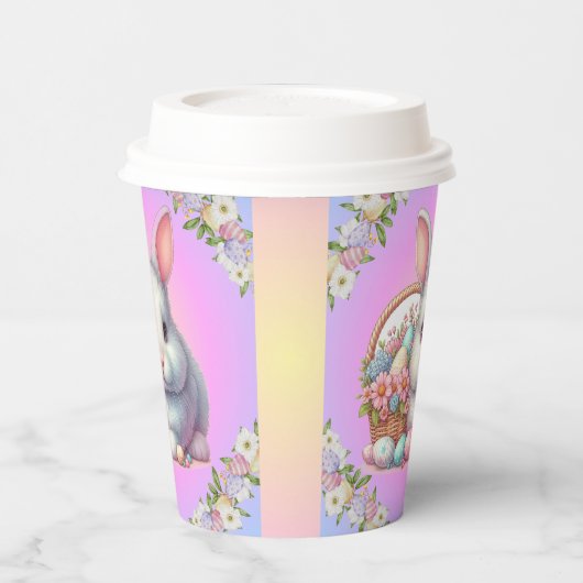 Osterhase Hübsche Pastete Pappbecher (Links)