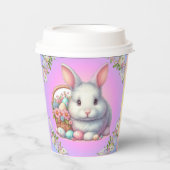 Osterhase Hübsche Pastete Pappbecher (Vorderseite)