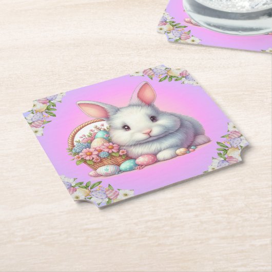 Osterhase Hübsche Pastete Untersetzer (angewinkelt)