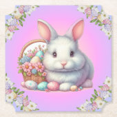 Osterhase Hübsche Pastete Untersetzer (Vorderseite)