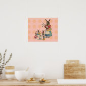 Osterhase Hühner Hase Eier Poster (Küche)
