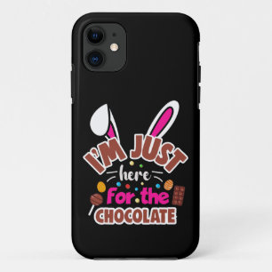 Osterhase Ich bin nur für die Schokolade hier Case-Mate iPhone Hülle