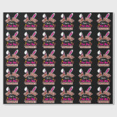 Osterhase Ich bin nur für die Schokolade hier Geschenkpapier (Flach)