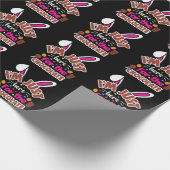 Osterhase Ich bin nur für die Schokolade hier Geschenkpapier (Ecke)