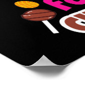 Osterhase Ich bin nur für die Schokolade hier Poster (Ecke)