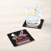 Osterhase Ich bin nur für die Schokolade hier Untersetzer (Vor Ort)