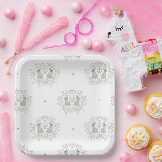 Osterhase II Pappteller (Party)