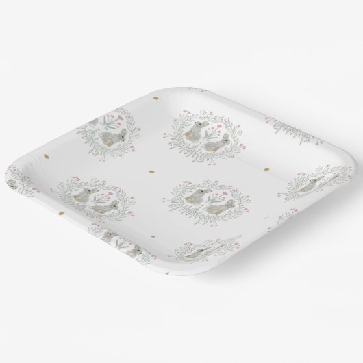 Osterhase II Pappteller (Gewinkelt)